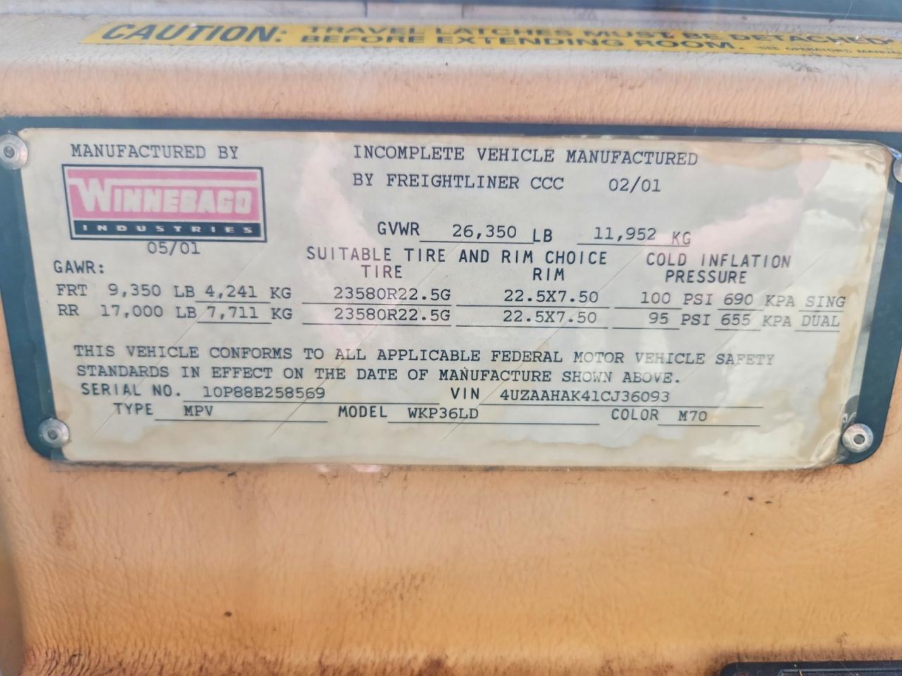 Winnebago Motorhome