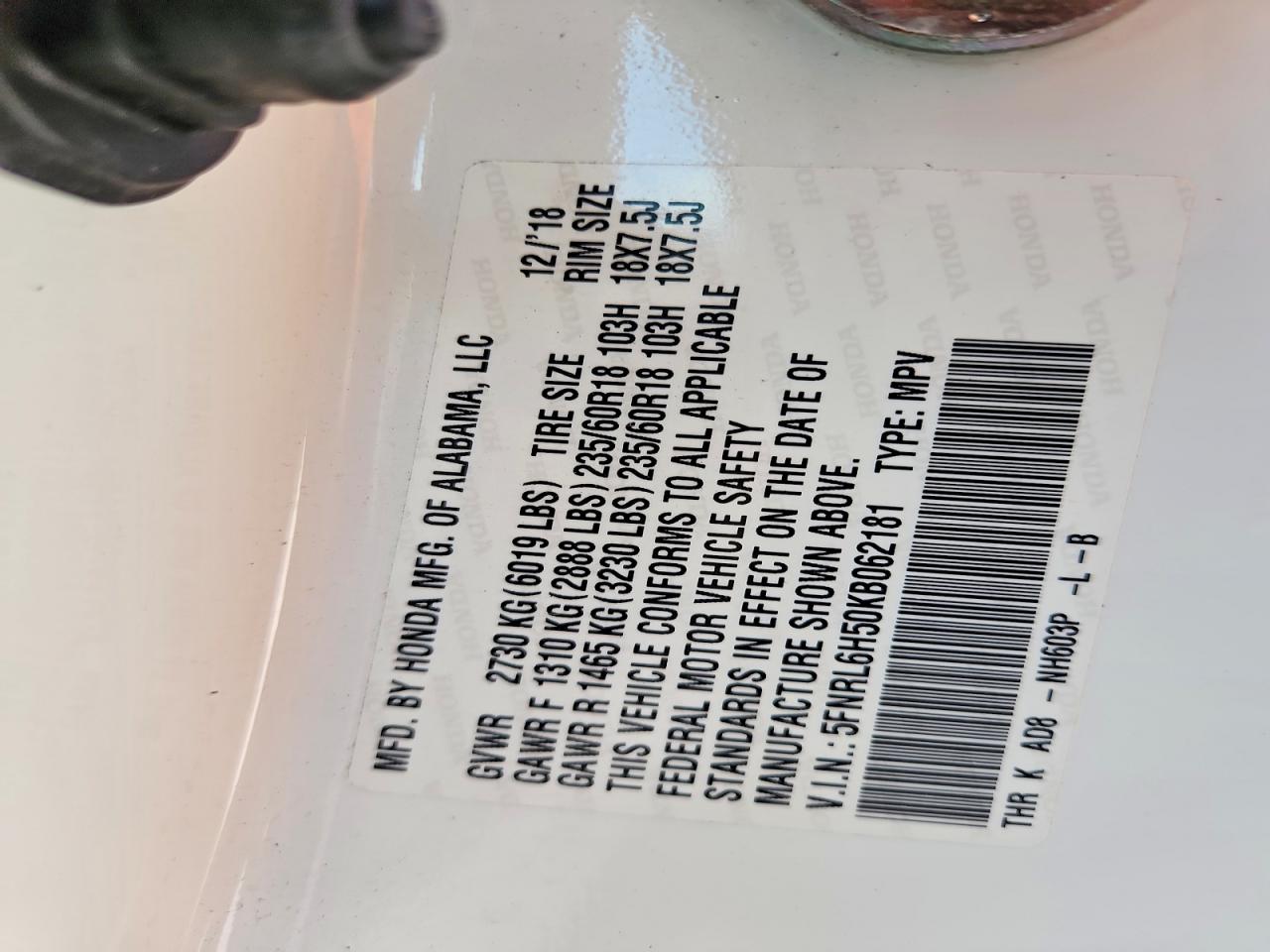 Honda Odyssey Ex