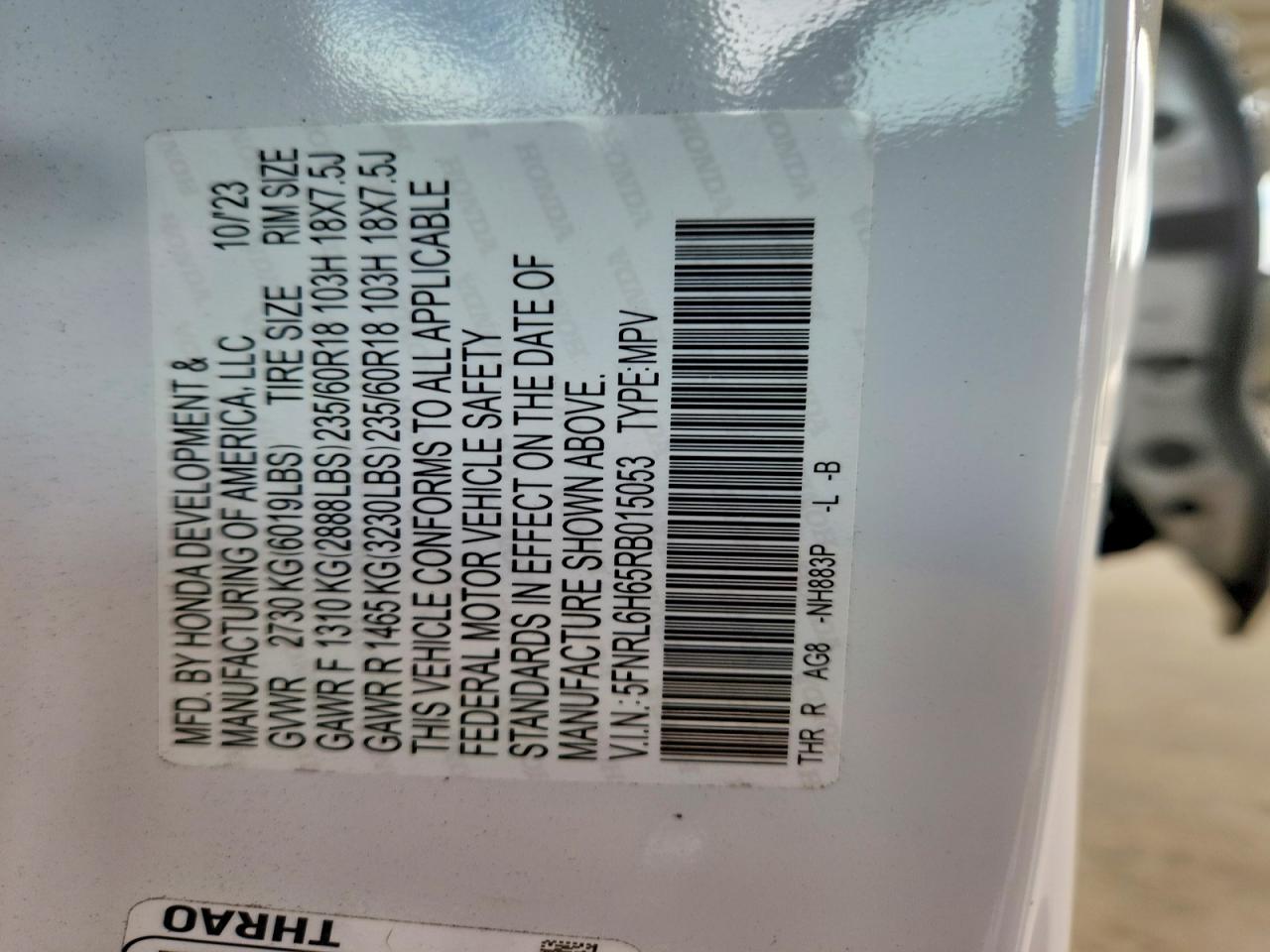 Honda Odyssey Exl
