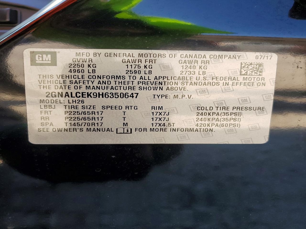 Chevrolet Equinox Lt