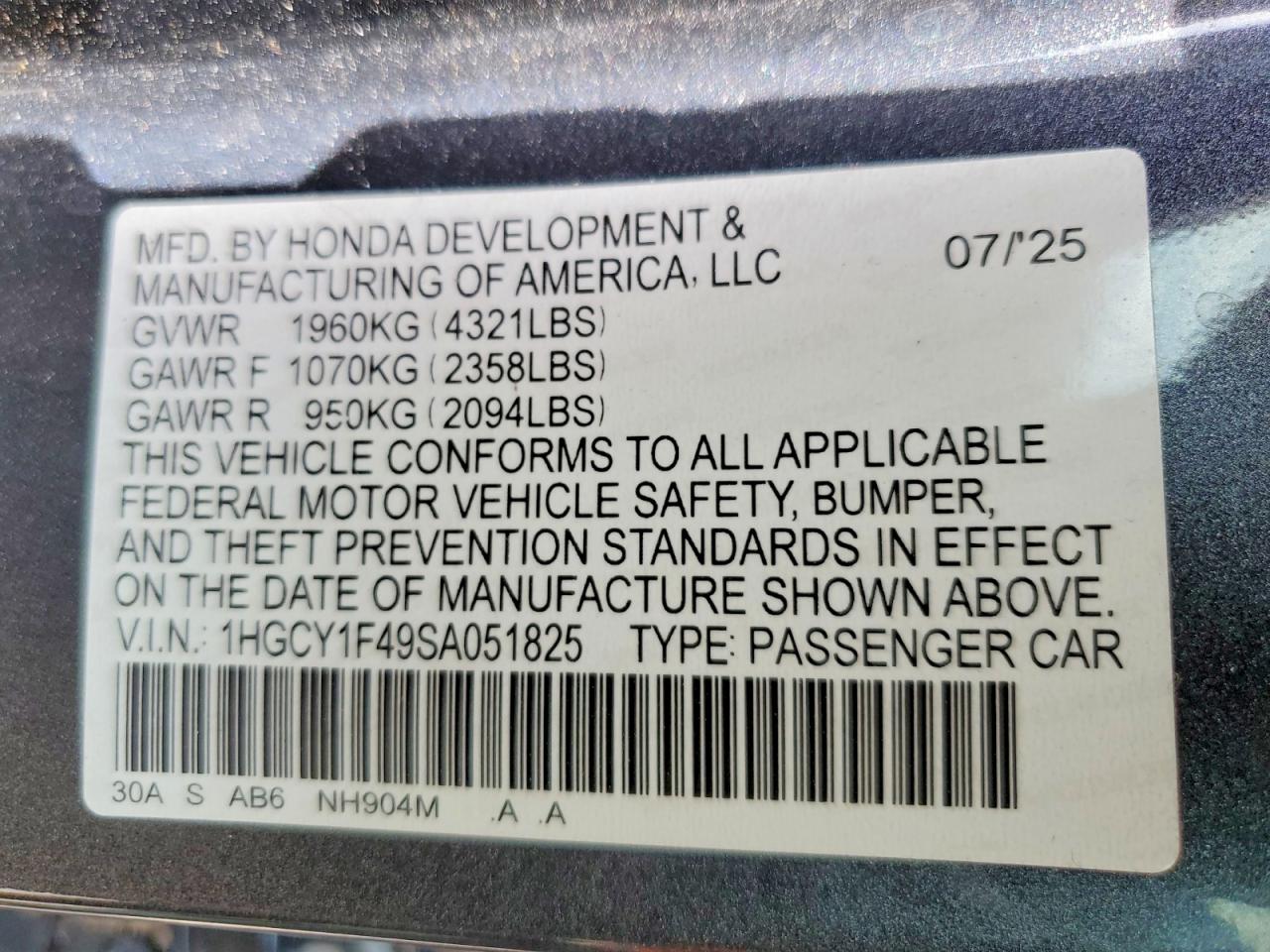 Honda Accord Se
