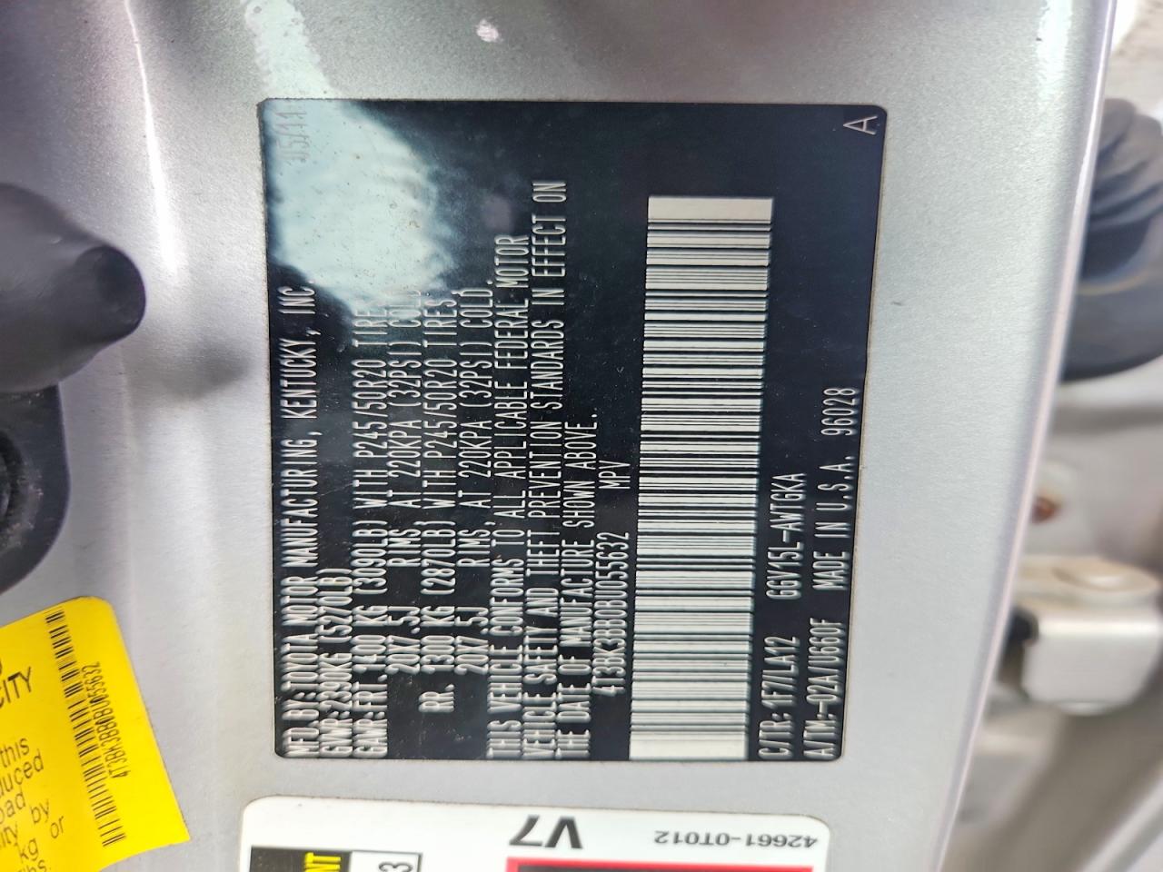 Toyota Venza Awd V6