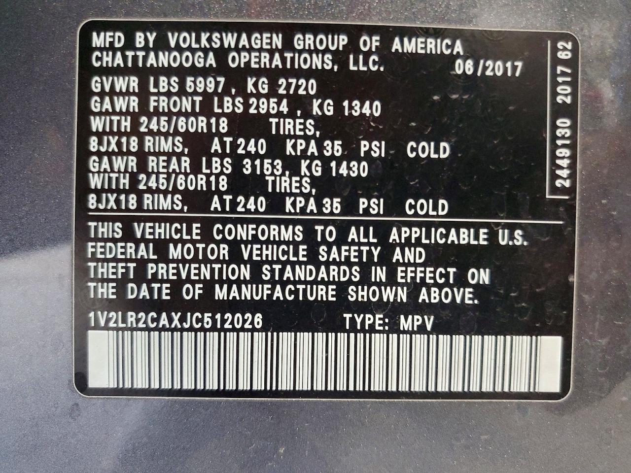 Volkswagen Atlas Se