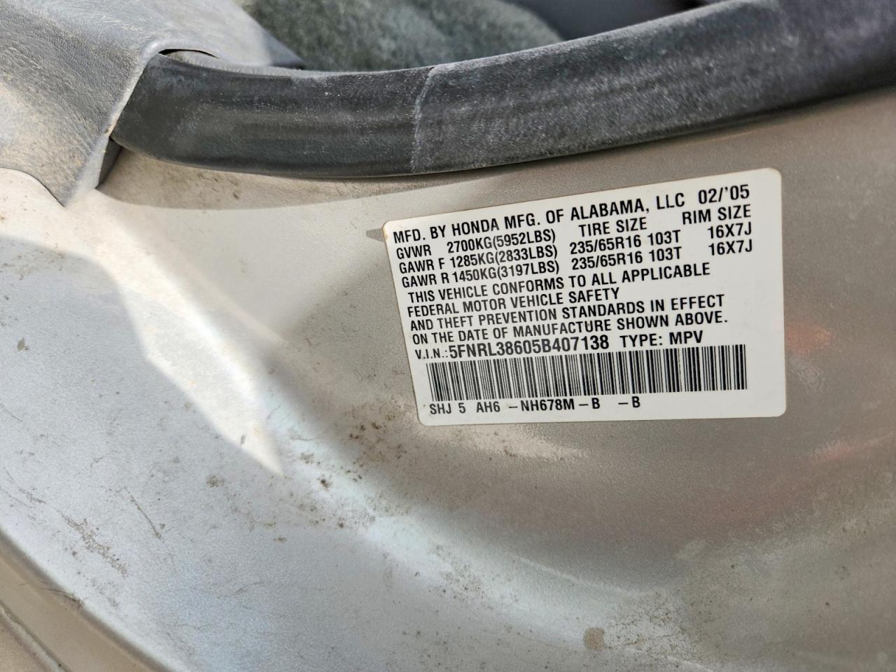 Honda Odyssey Exl