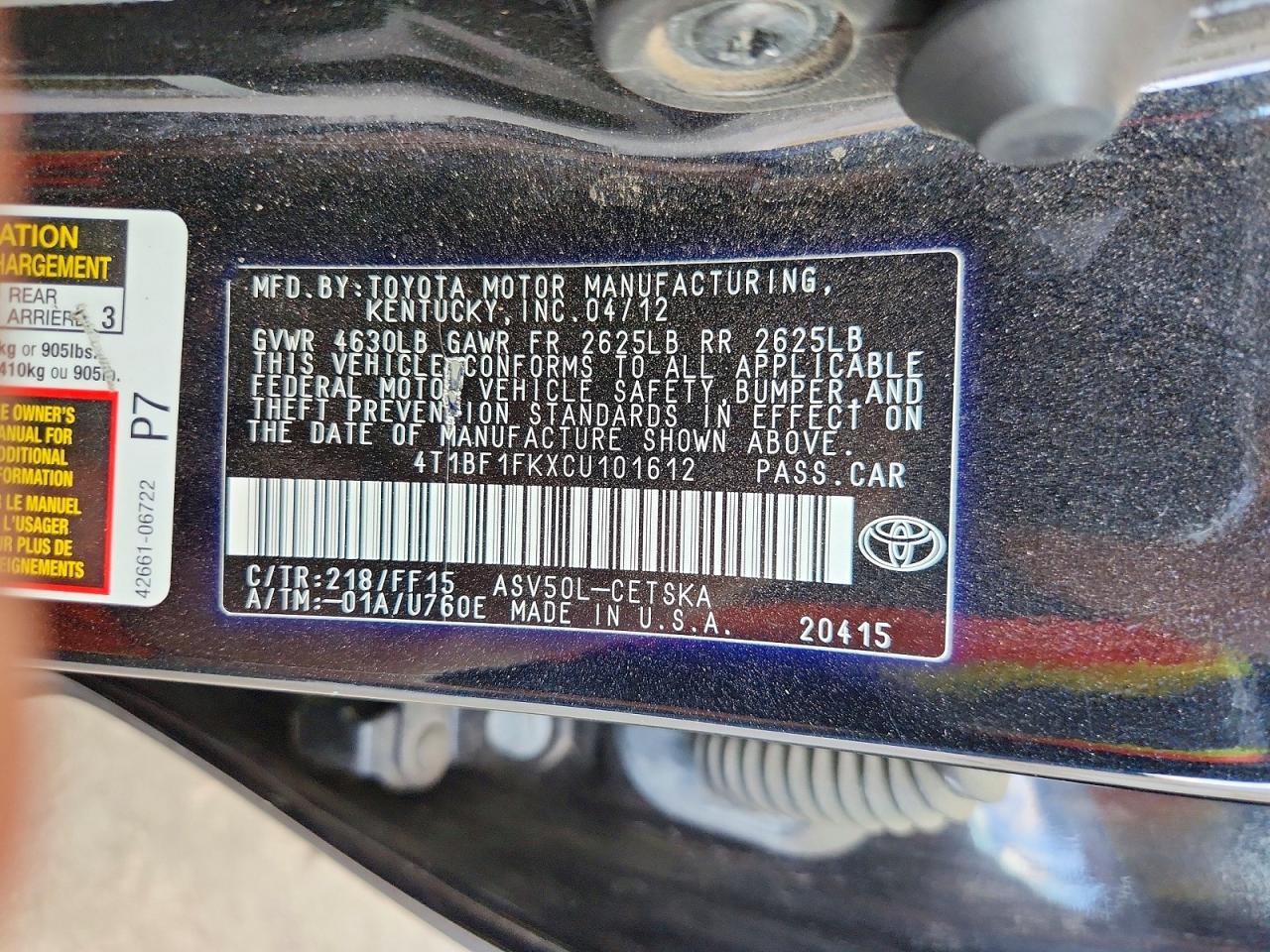 Toyota Camry Se