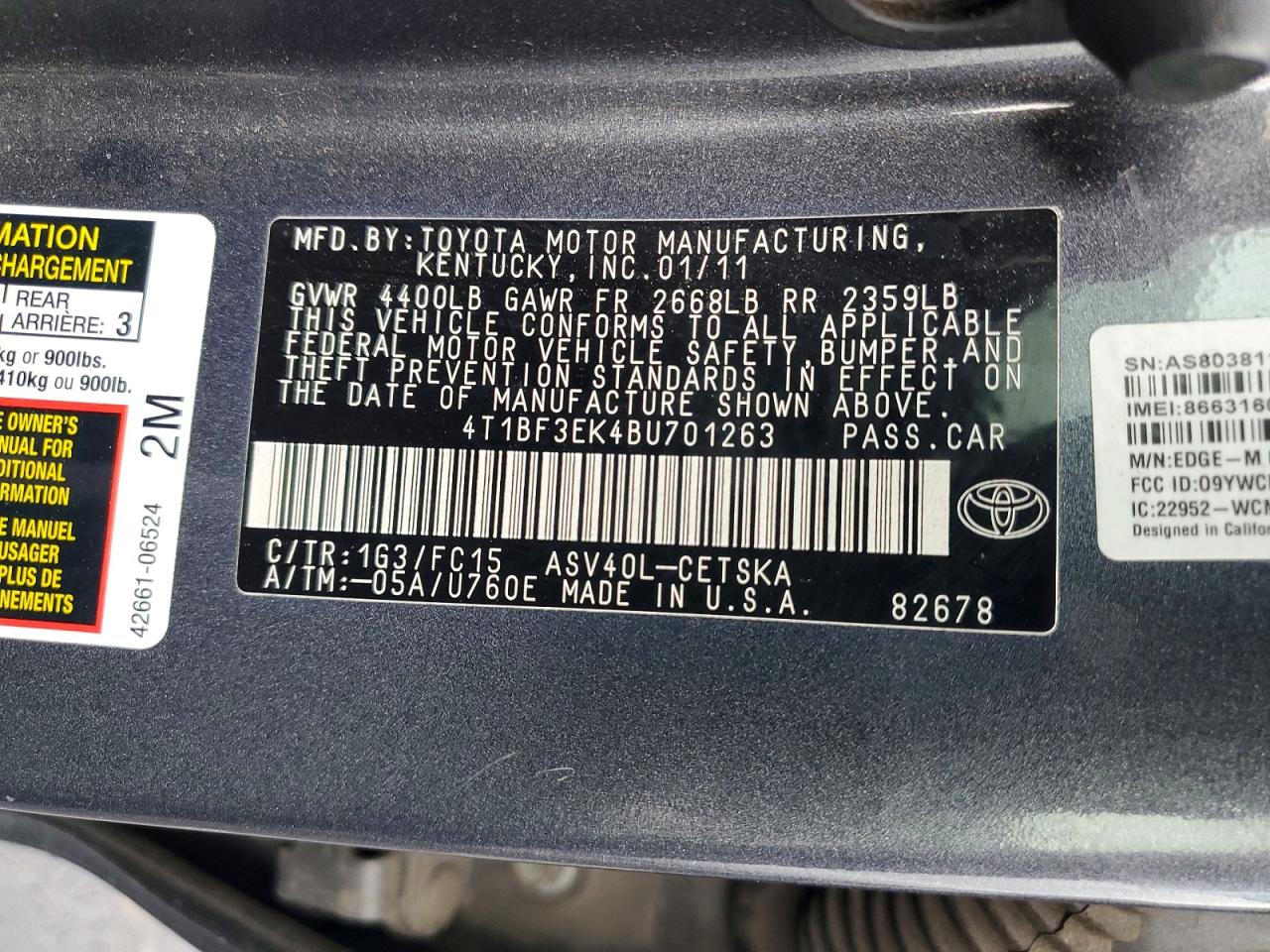 Toyota Camry Se