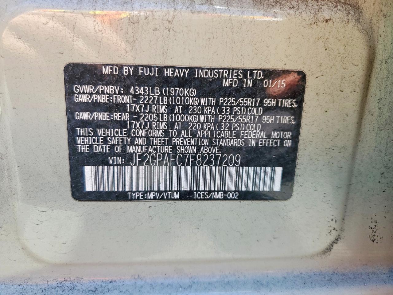 Subaru Xv 2.0 Premium