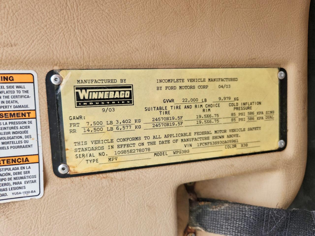 Winnebago F-550