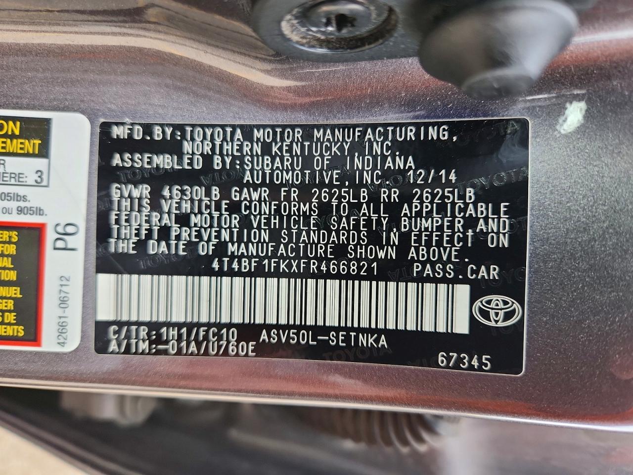 Toyota Camry Le