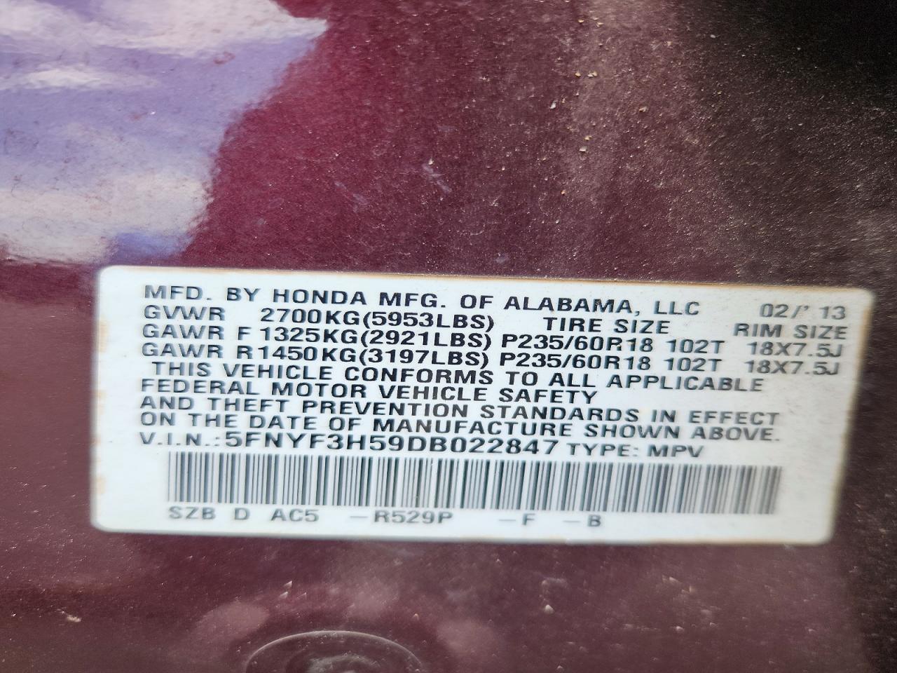 Honda Pilot Exl