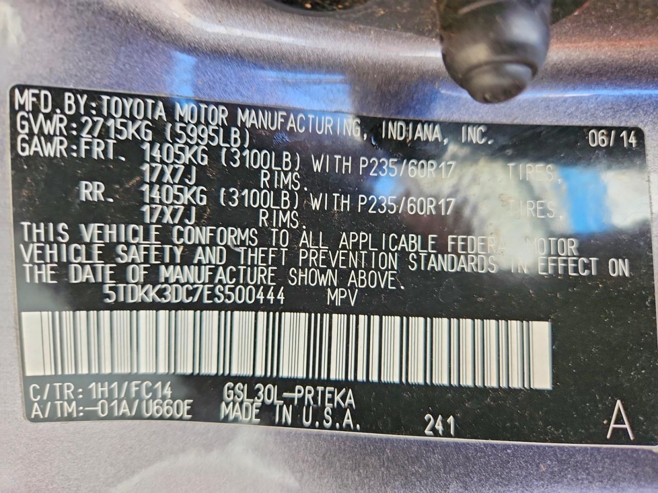 Toyota Sienna Le
