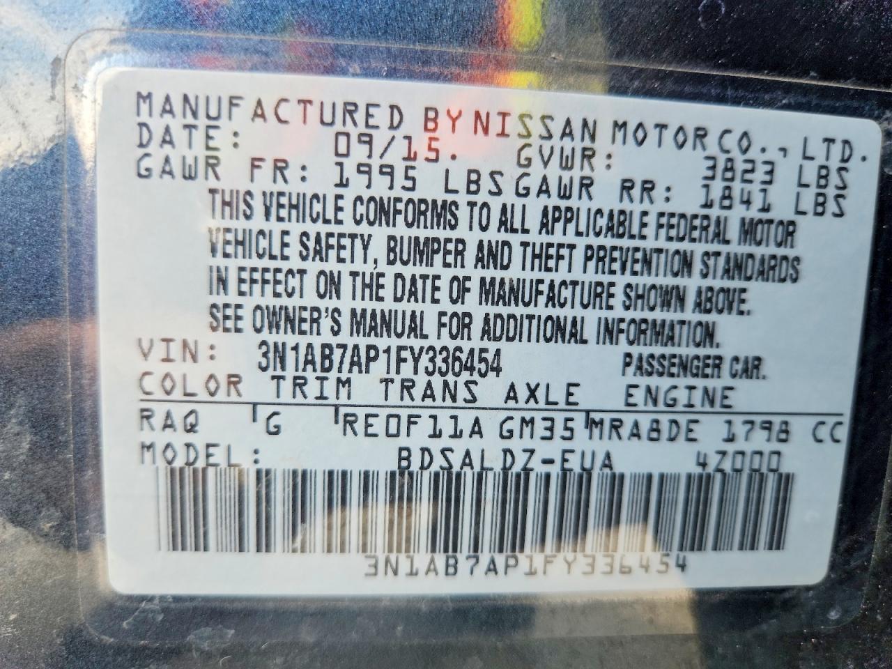 Nissan Sentra Sv