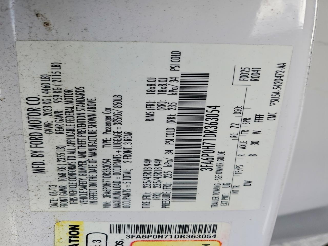 Ford Fusion Se