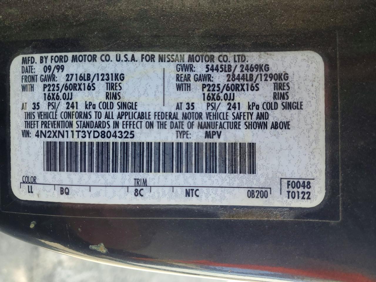 Nissan Quest Gxe