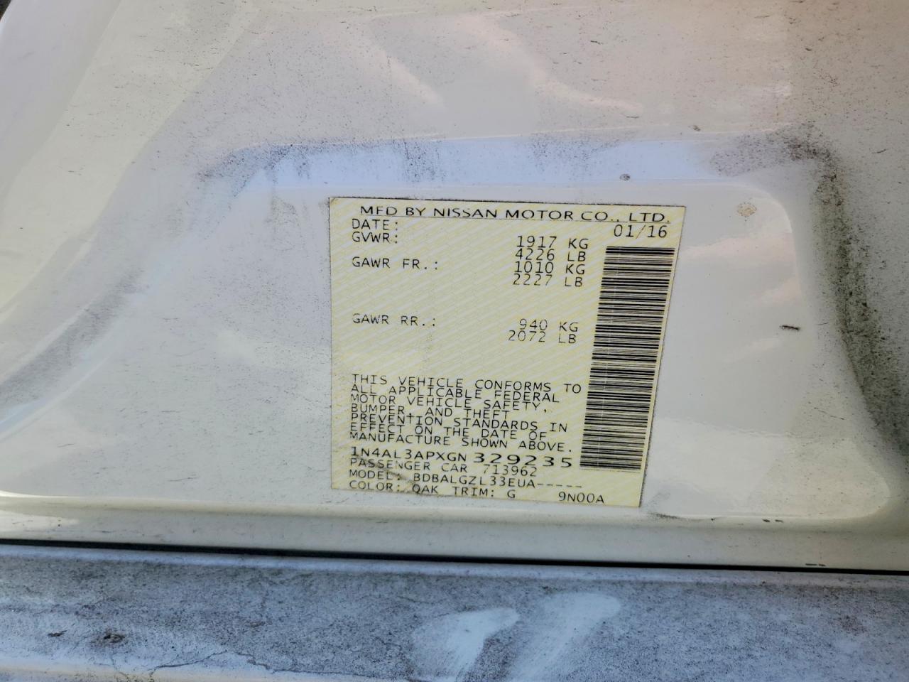 Nissan Altima 2.5 S