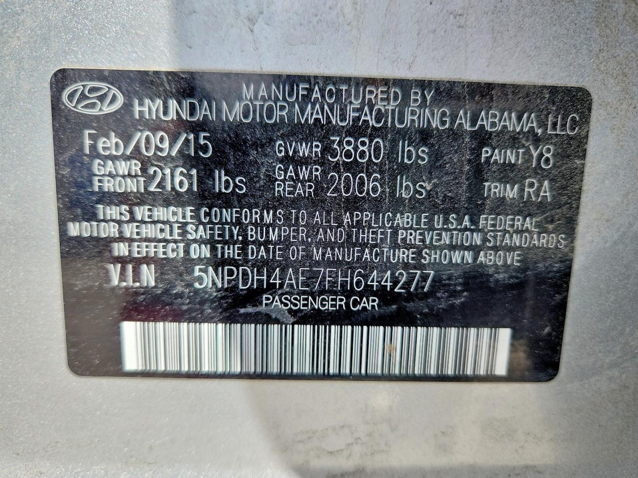 Hyundai ELANTRA Se