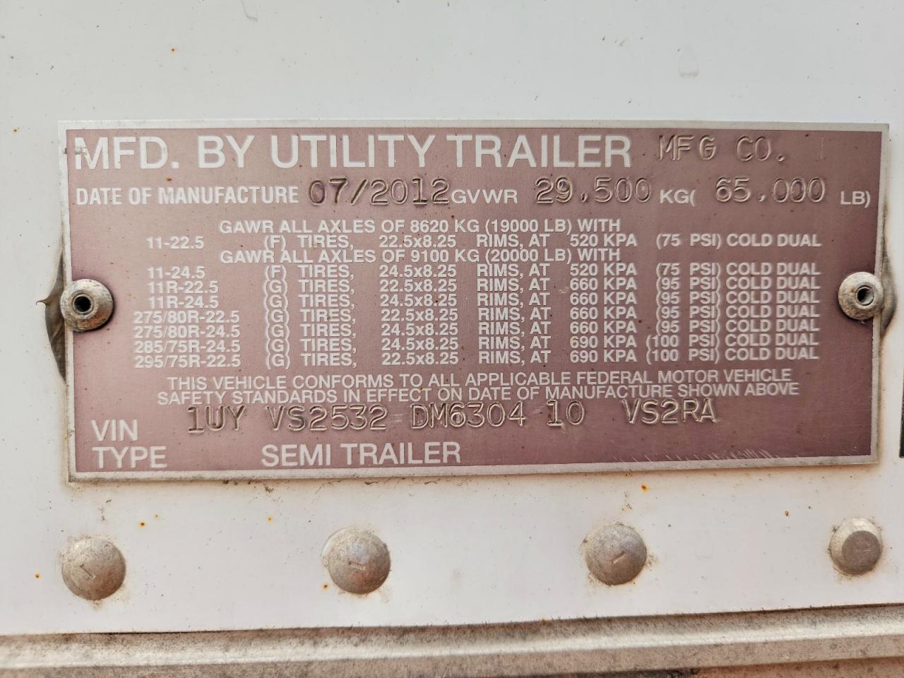 Utility Trailer Vsra Reefe