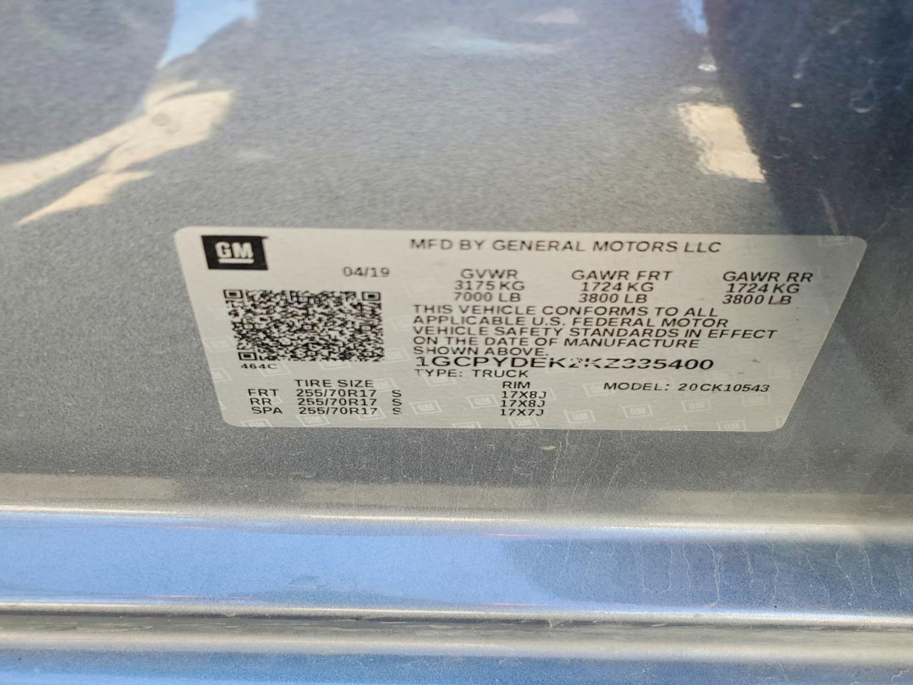 Chevrolet Silverado K1500 Lt