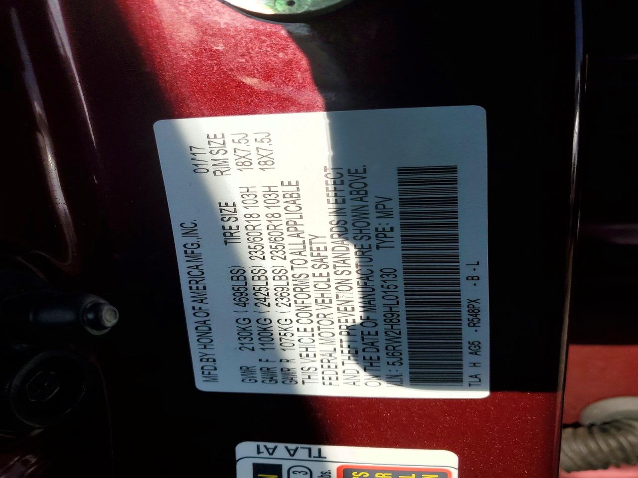Honda Crv Exl