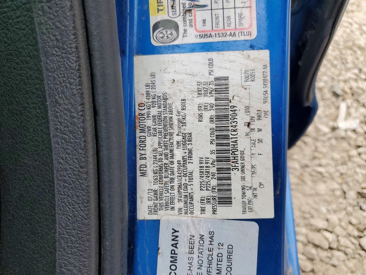 Ford Fusion Se
