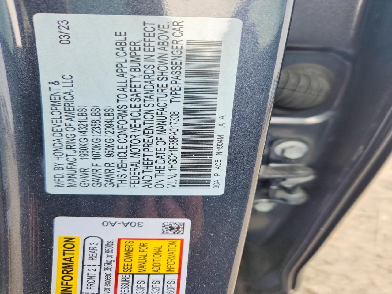 Honda Accord Ex