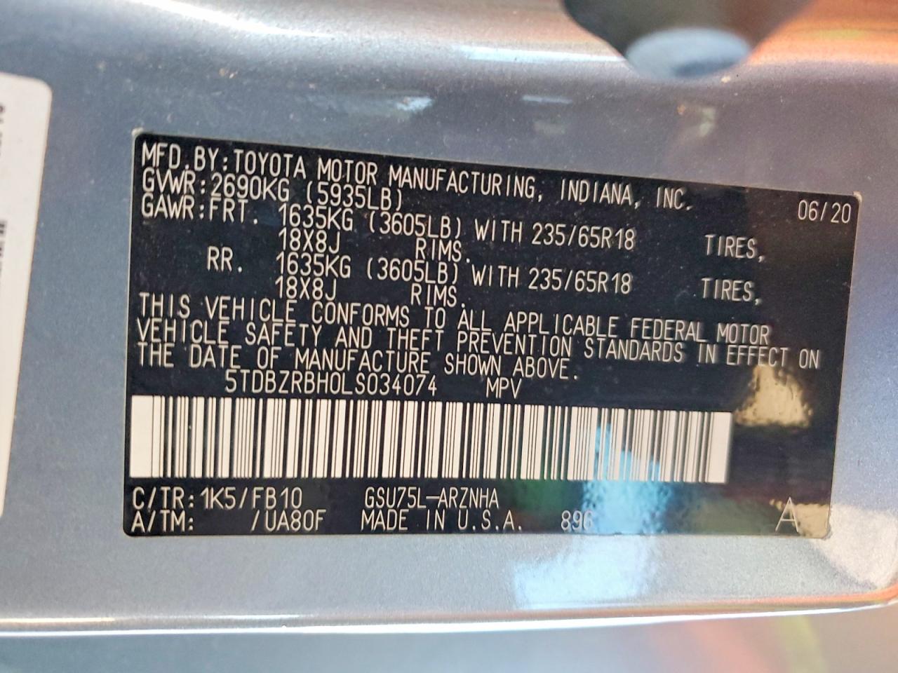 Toyota Highlander L