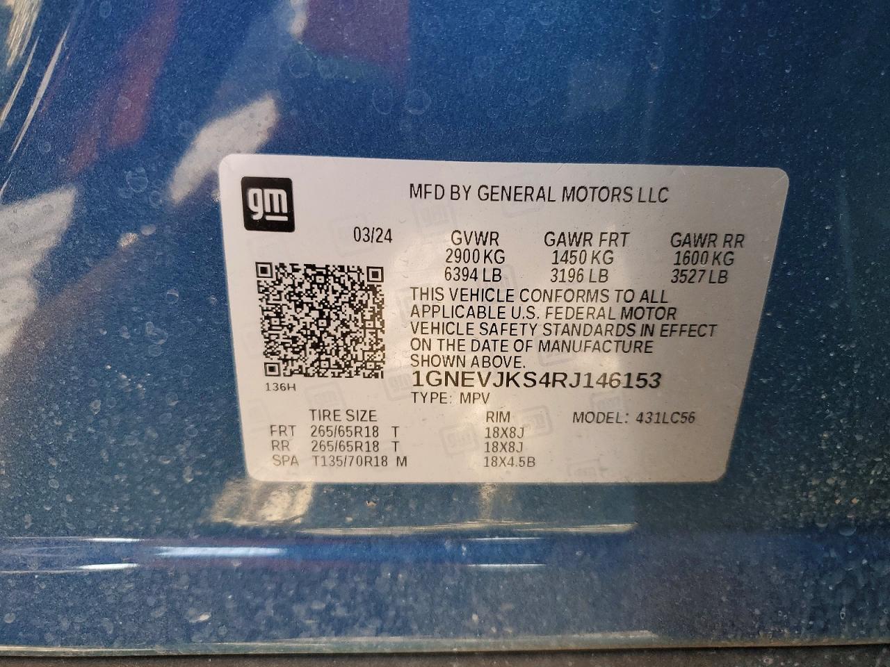 Chevrolet Traverse Lt Z71
