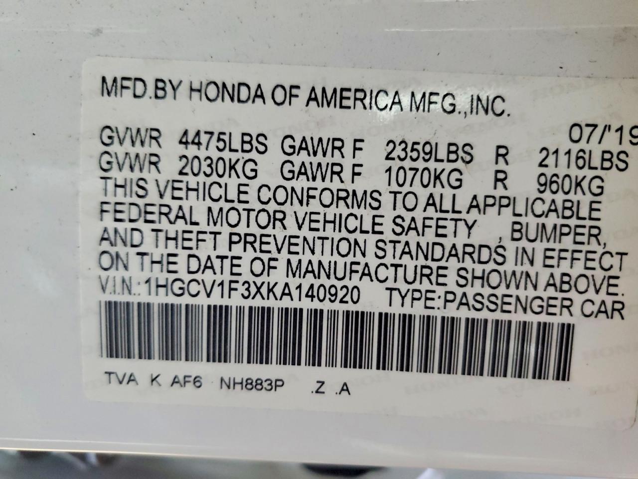 Honda Accord Sport