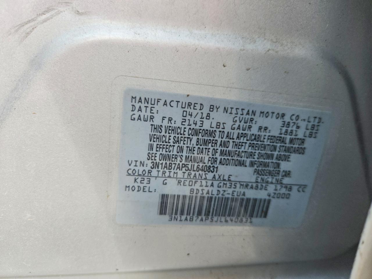 Nissan Sentra Sv