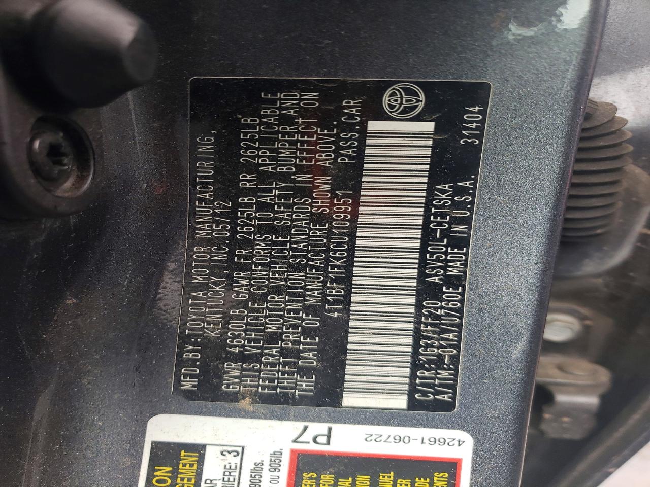 Toyota Camry Se