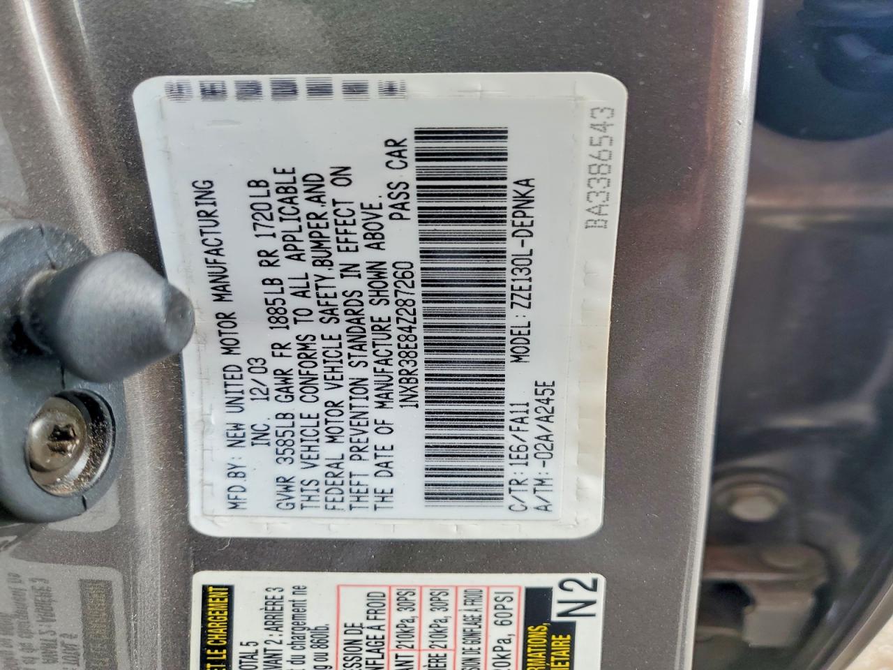 Toyota Corolla Ce