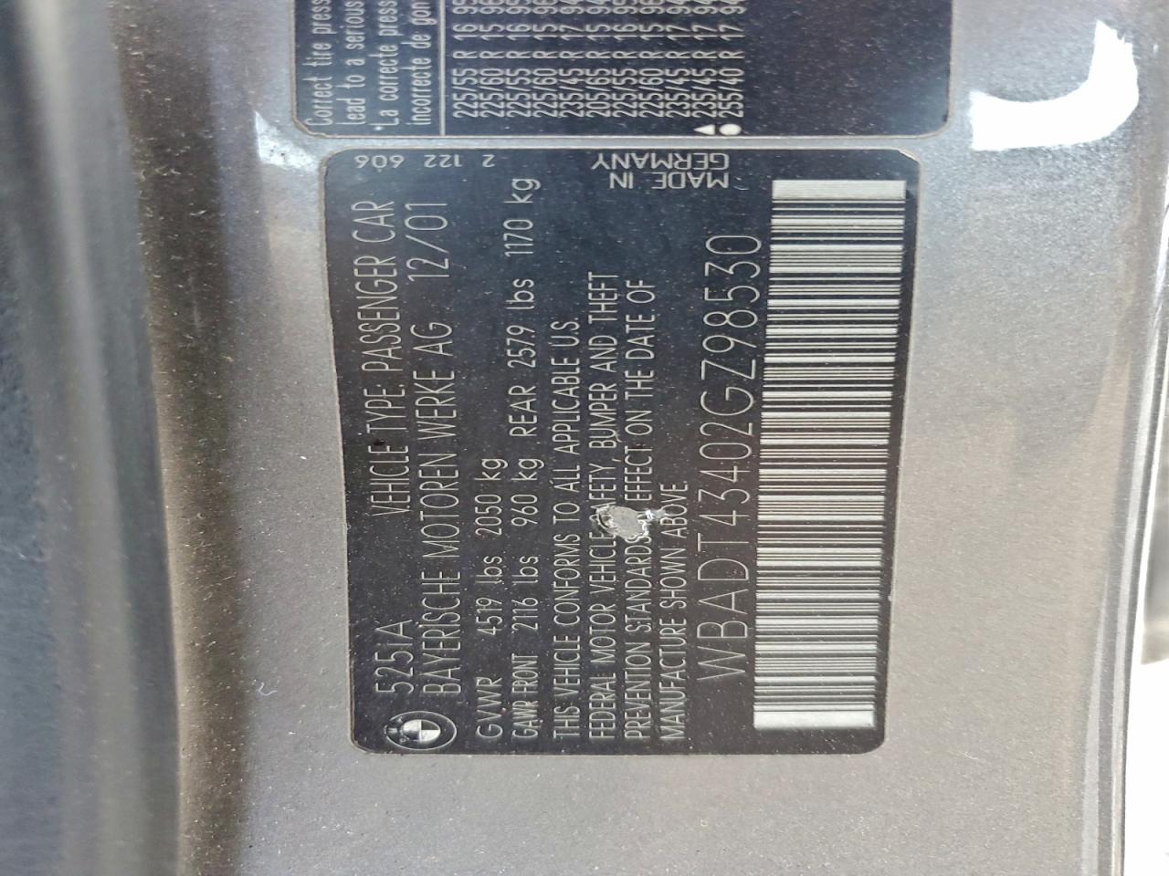 BMW 5 Series I Automatic