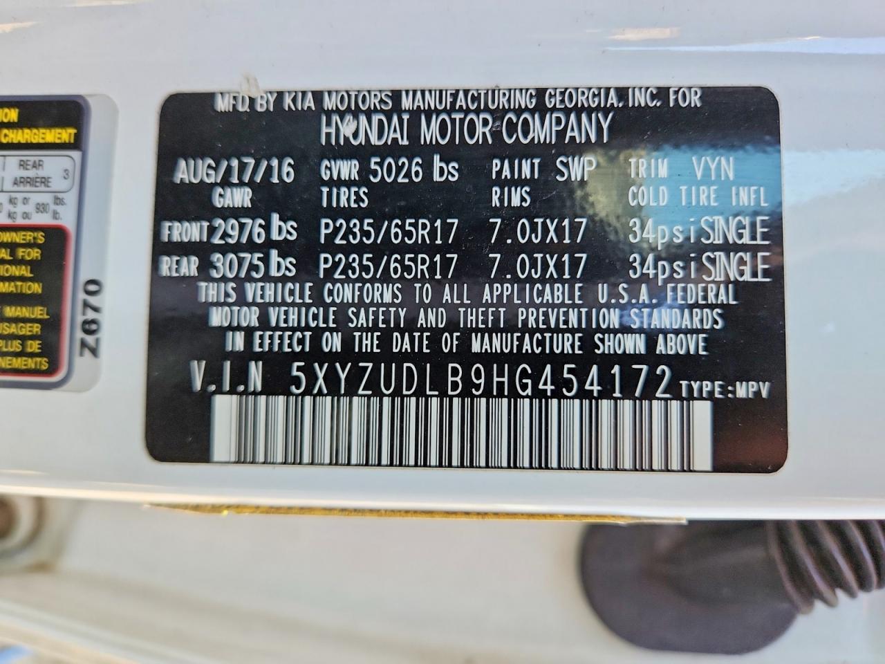 Hyundai SANTA FE 2.4l