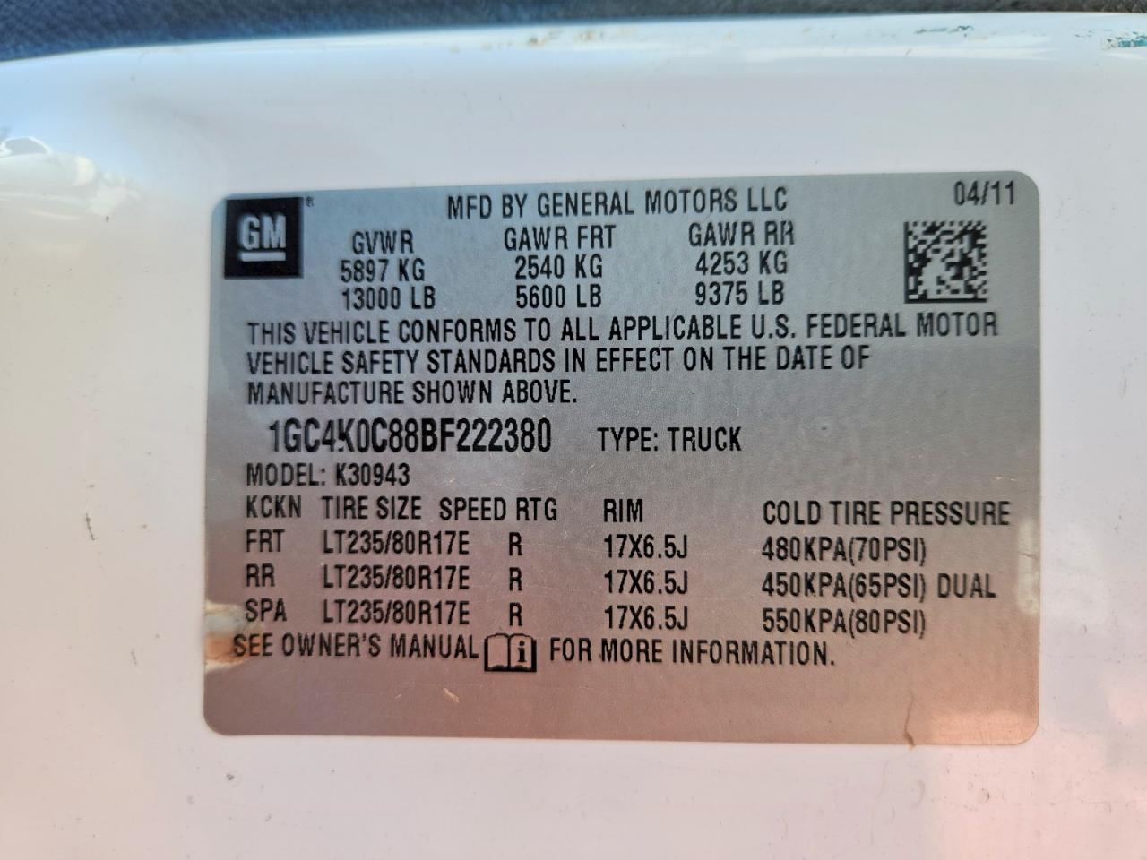 Chevrolet Silverado K3500 Lt