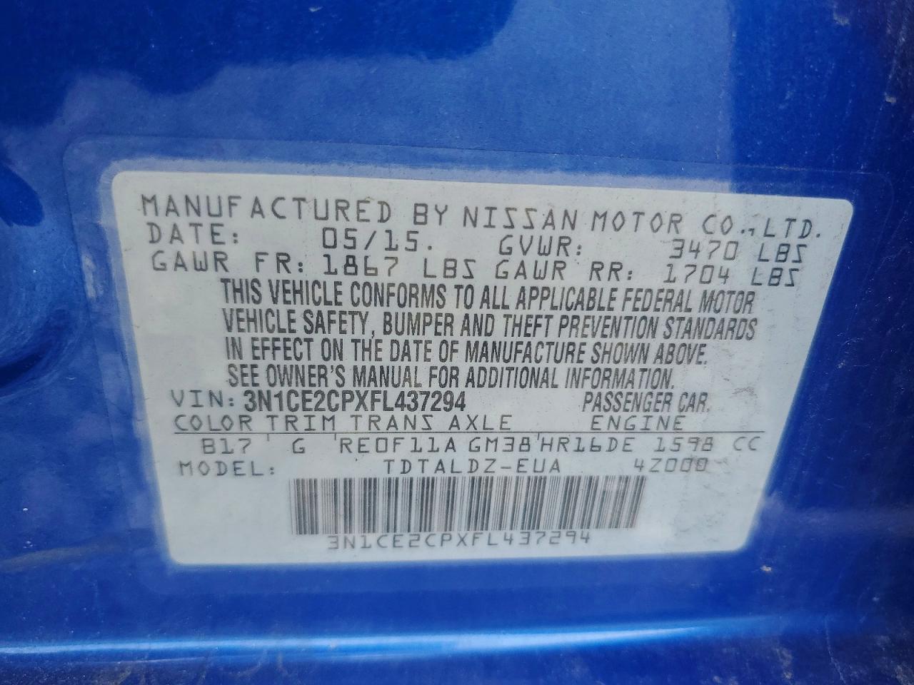 Nissan Versa Sv