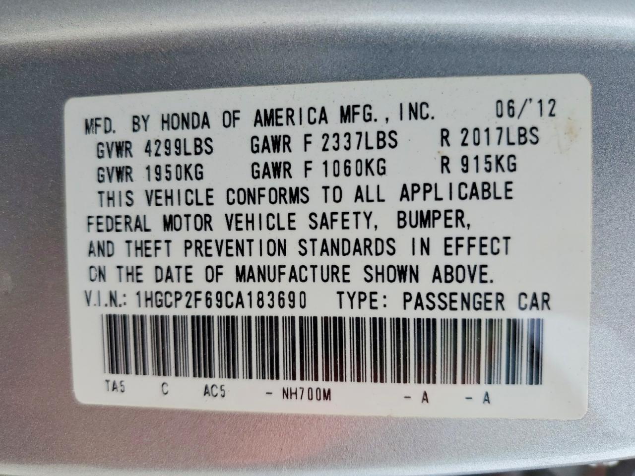 Honda Accord Se