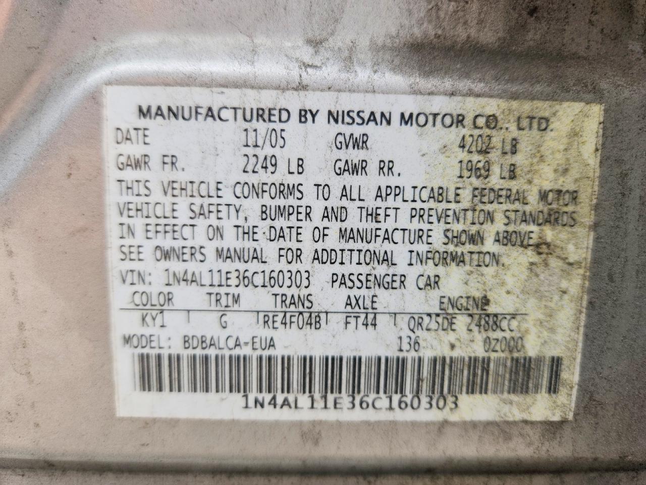 Nissan Altima 2.5 S