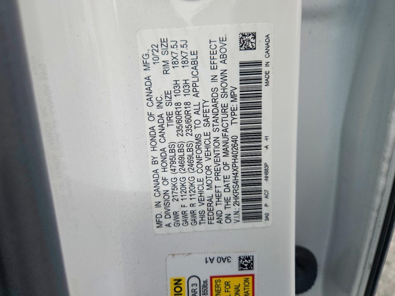 Honda Crv Ex