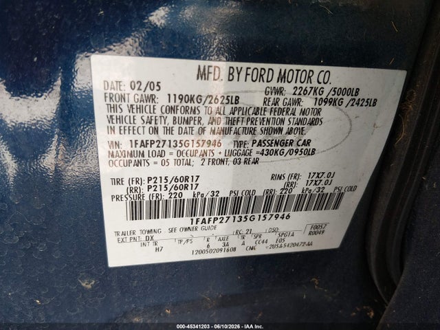 Ford Five Hundred Sel