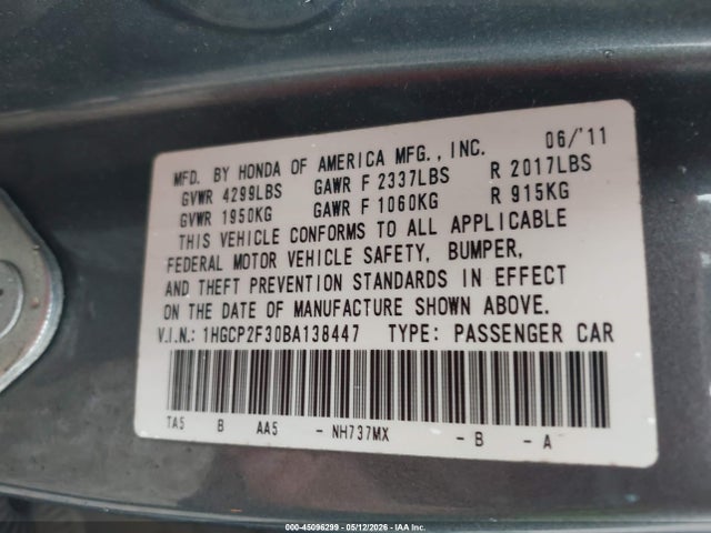 Honda Accord 2.4 Lx