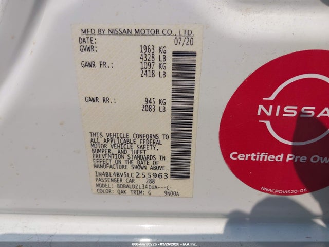 Nissan Altima S Fwd