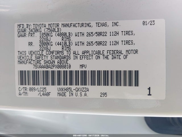 Toyota Sequoia Capstone