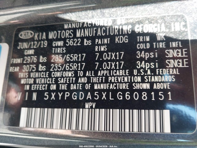 Kia Sorento 3.3l Lx