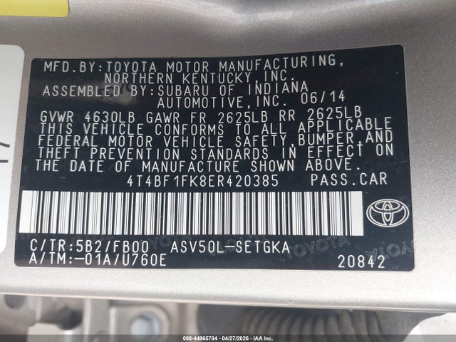 Toyota Camry Xle