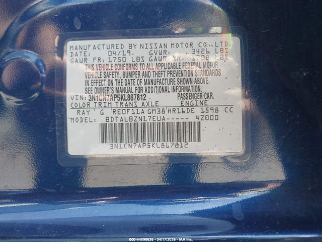 Nissan Versa 1.6 Sv