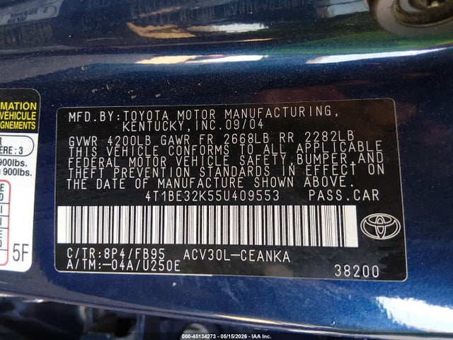Toyota Camry Le