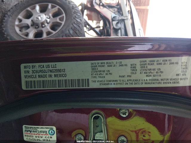 Ram 2500 Big Horn  4x4 6'4 Box