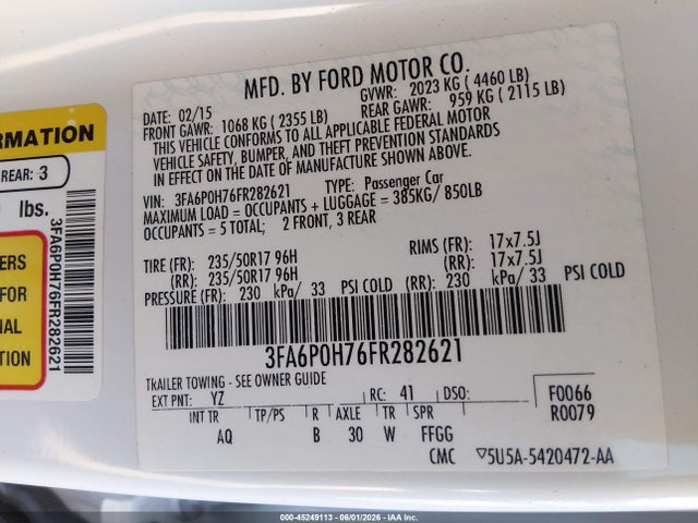 Ford Fusion Se