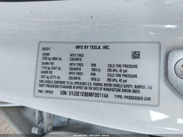 Tesla Model 3 Long Range Dual Motor All-wheel Drive