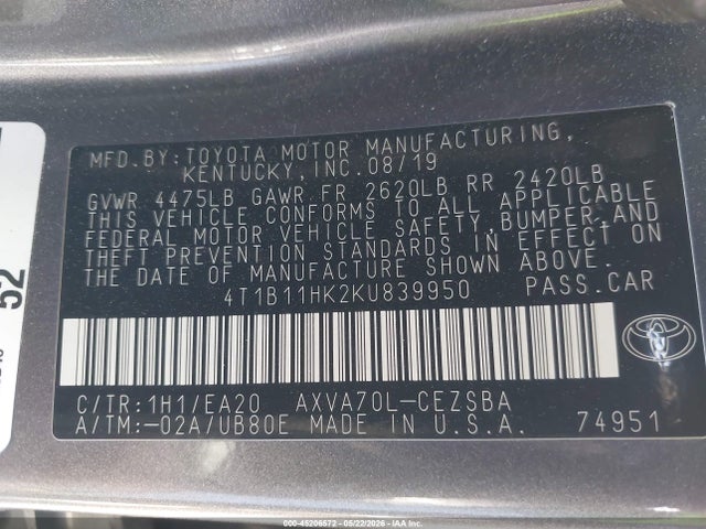 Toyota Camry Se